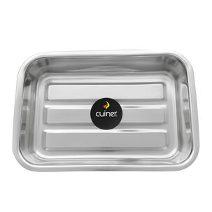 Bandeja Rectangular Multiuso Cuiner 35cm Acero Inoxidable