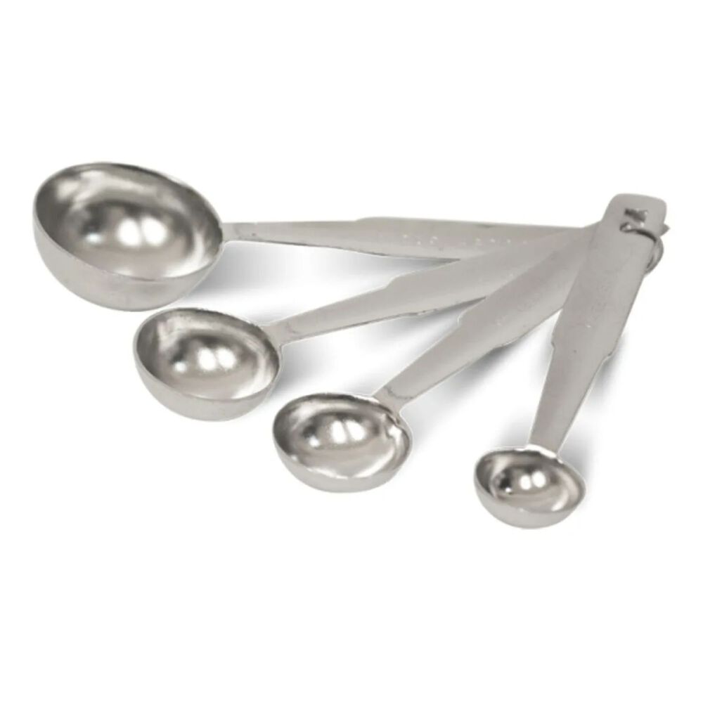 Cucharas De Medicion Acero Inox 5 10 15 20ml Cuiner Plateado image number 0.0