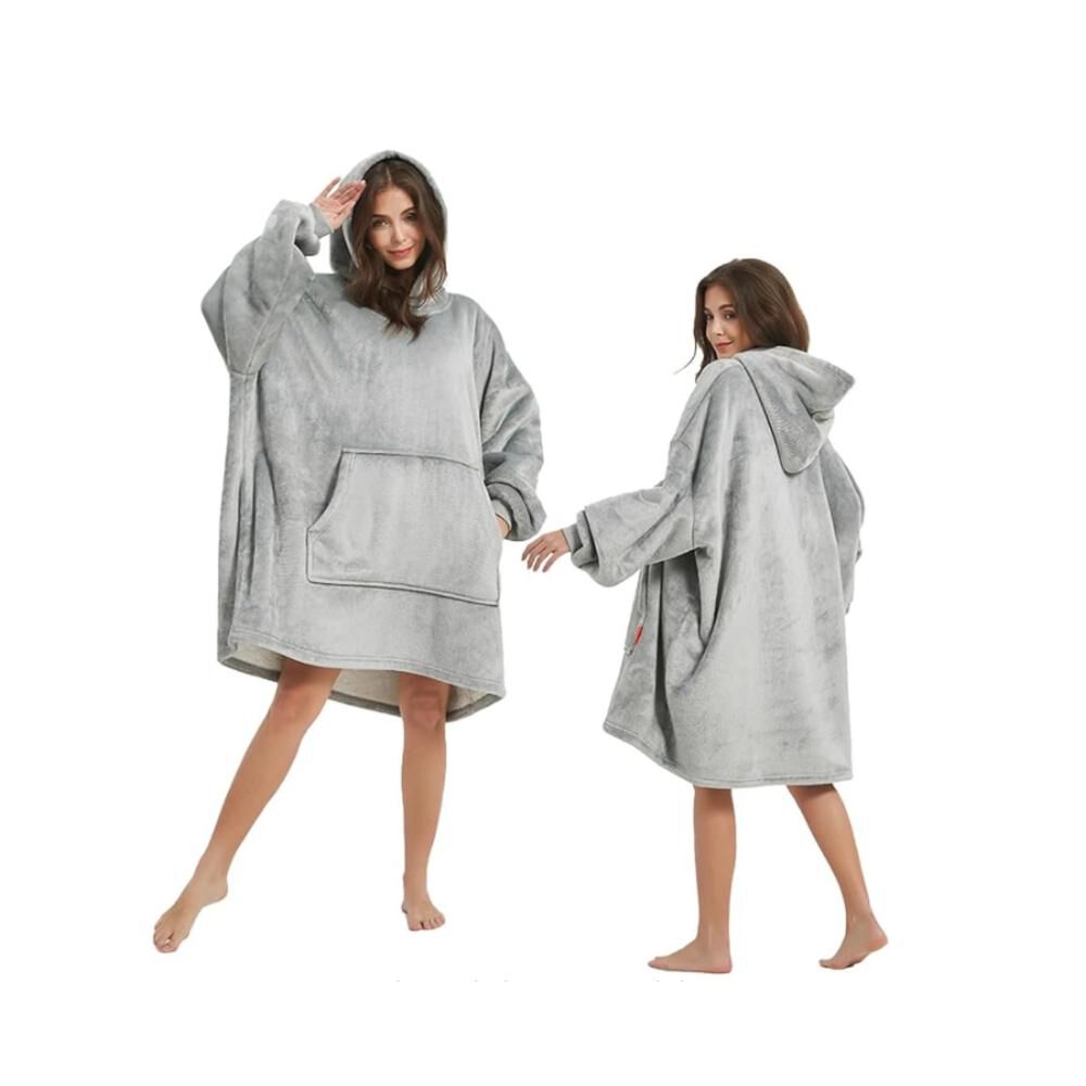 Poleron Felpa Con Capucha Manta Polar Bata Frazada Inviern image number 12.0