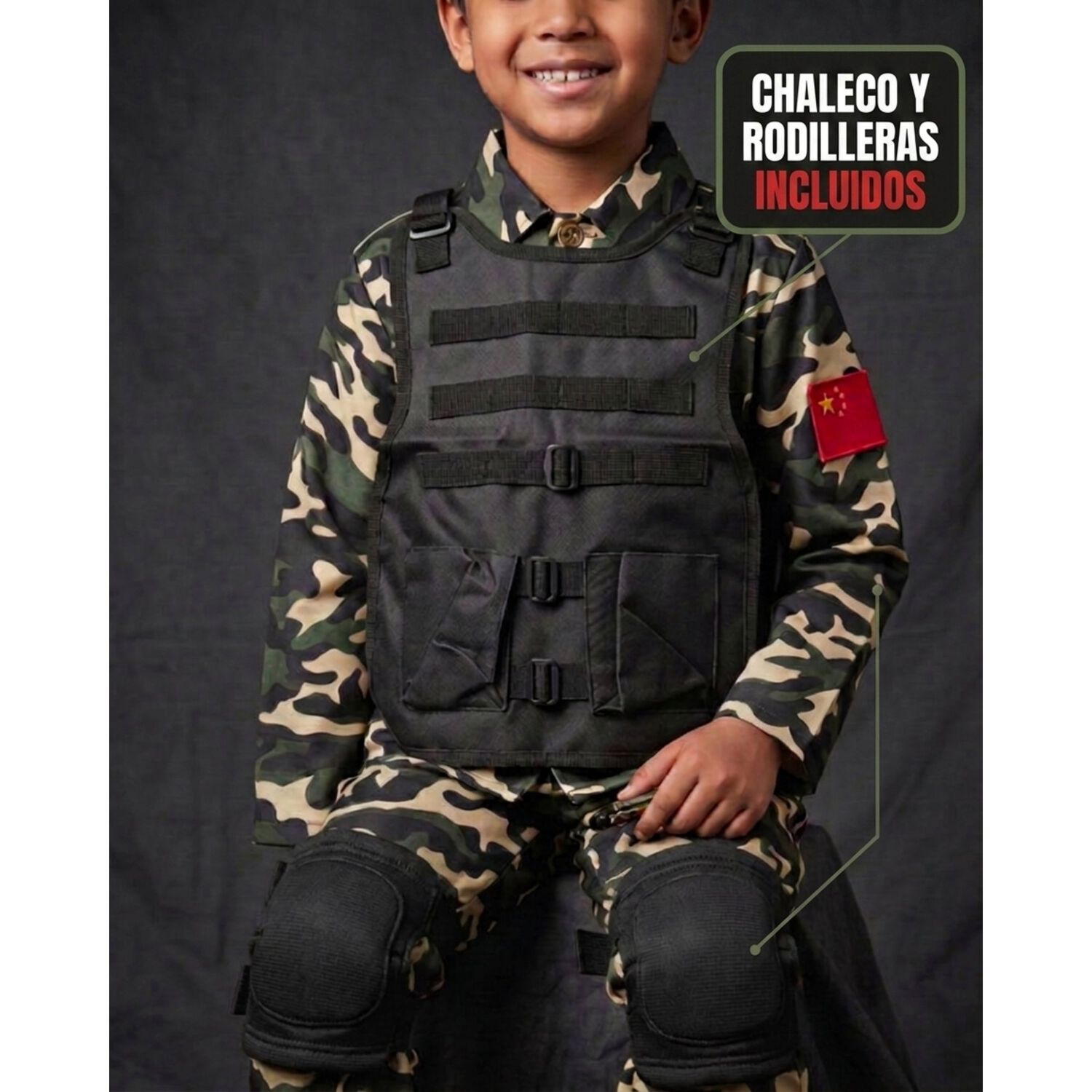 Disfraz Infantil Militar Marino Navy Seal Usa image number 4.0