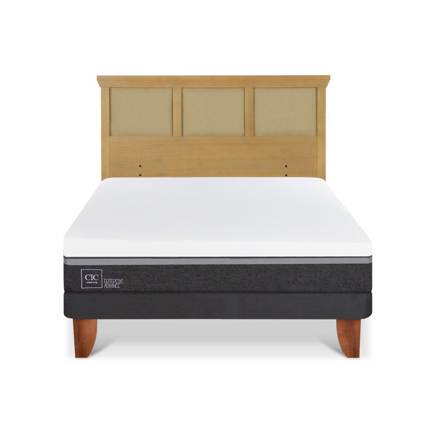 Cama Europea Cic Ortopedic Advance / 2 Plazas / Base Normal + Respaldo image number 0.0