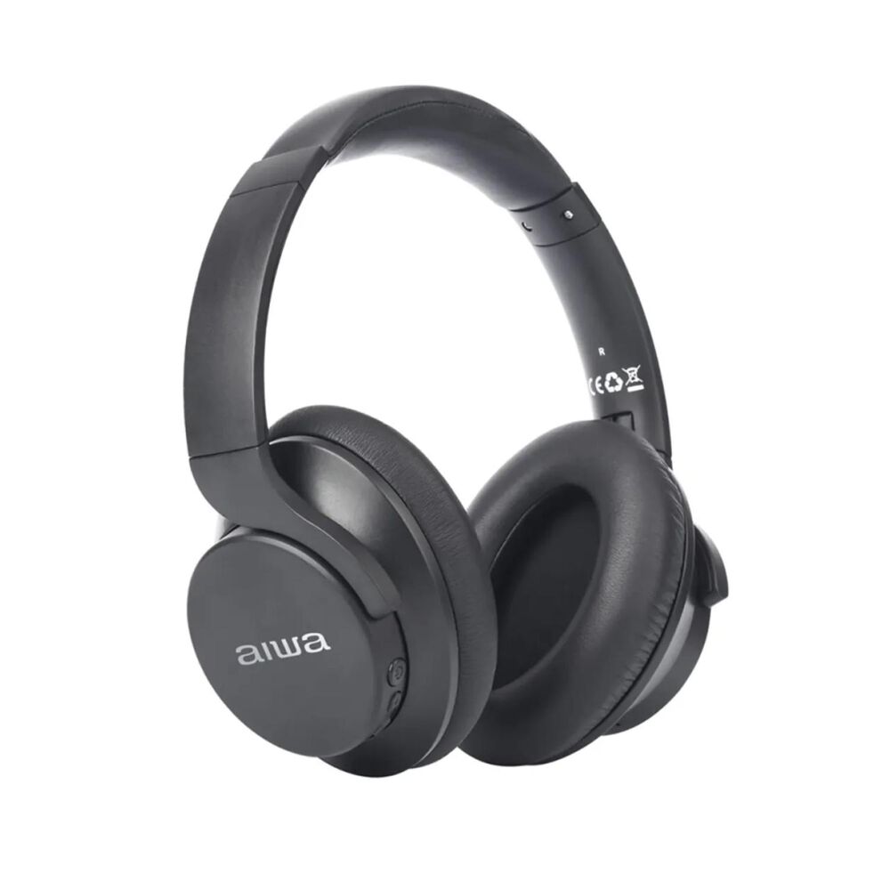 AIWA Audifonos Bluetooth Overear Plegables Negro Knc1090l Aiwa