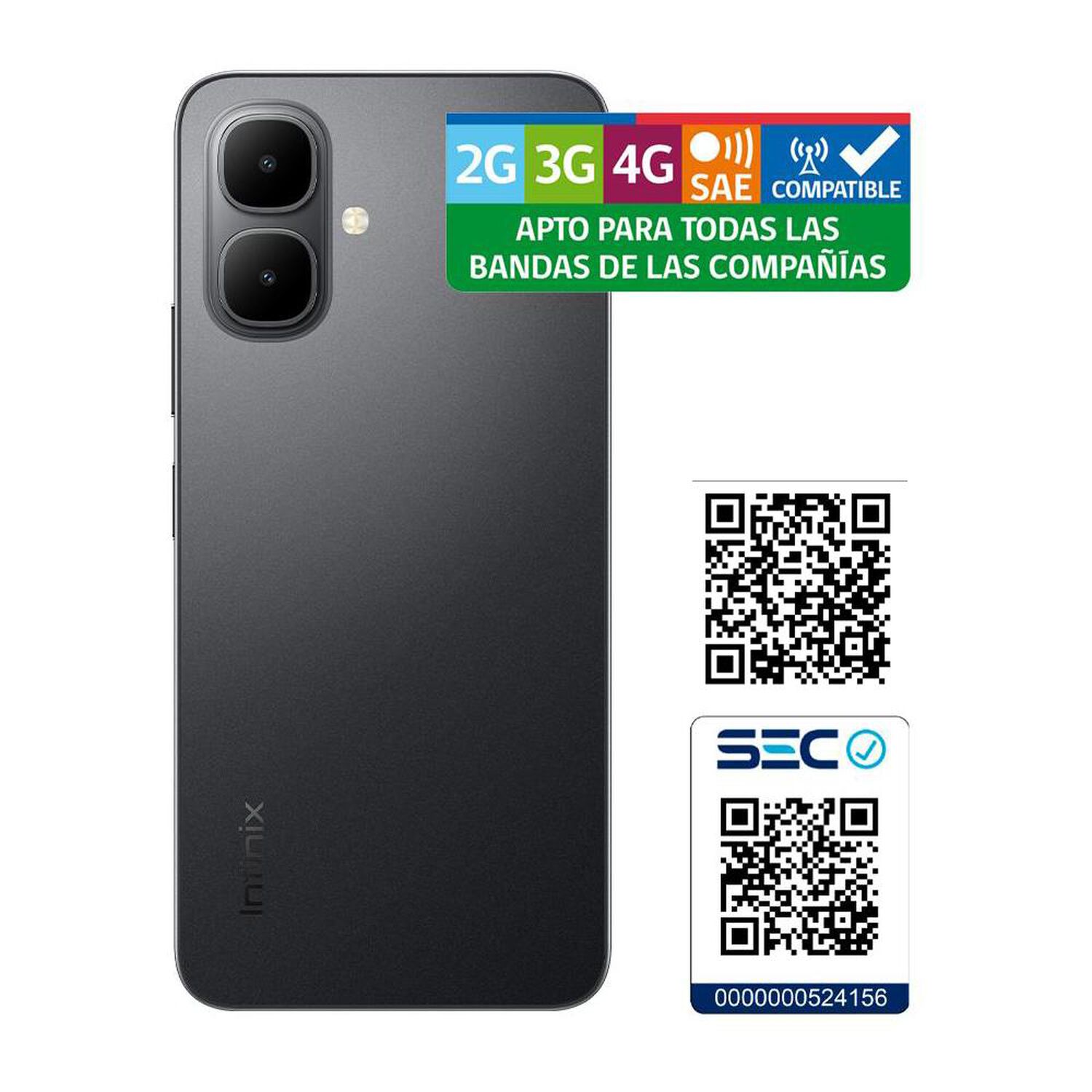 Smartphone Infinix Smart 10 / 128 GB / Sleek Black / Liberado image number 4.0