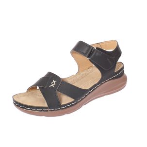 Sandalia Plataforma Negro V&iacute;a Franca Art. 52109b30968black
