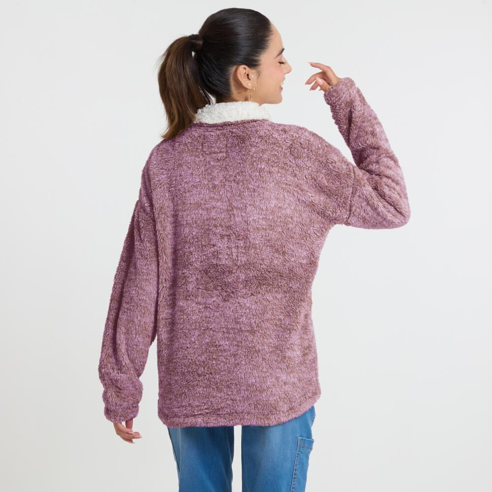 Polerón Regular Cuello Alto Medio Cierre Mujer Freedom image number 1.0