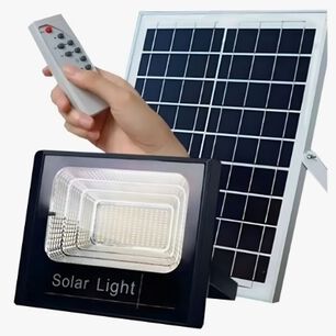 Foco Reflector Led Solar 300w Control Panel Resiste Al Agua