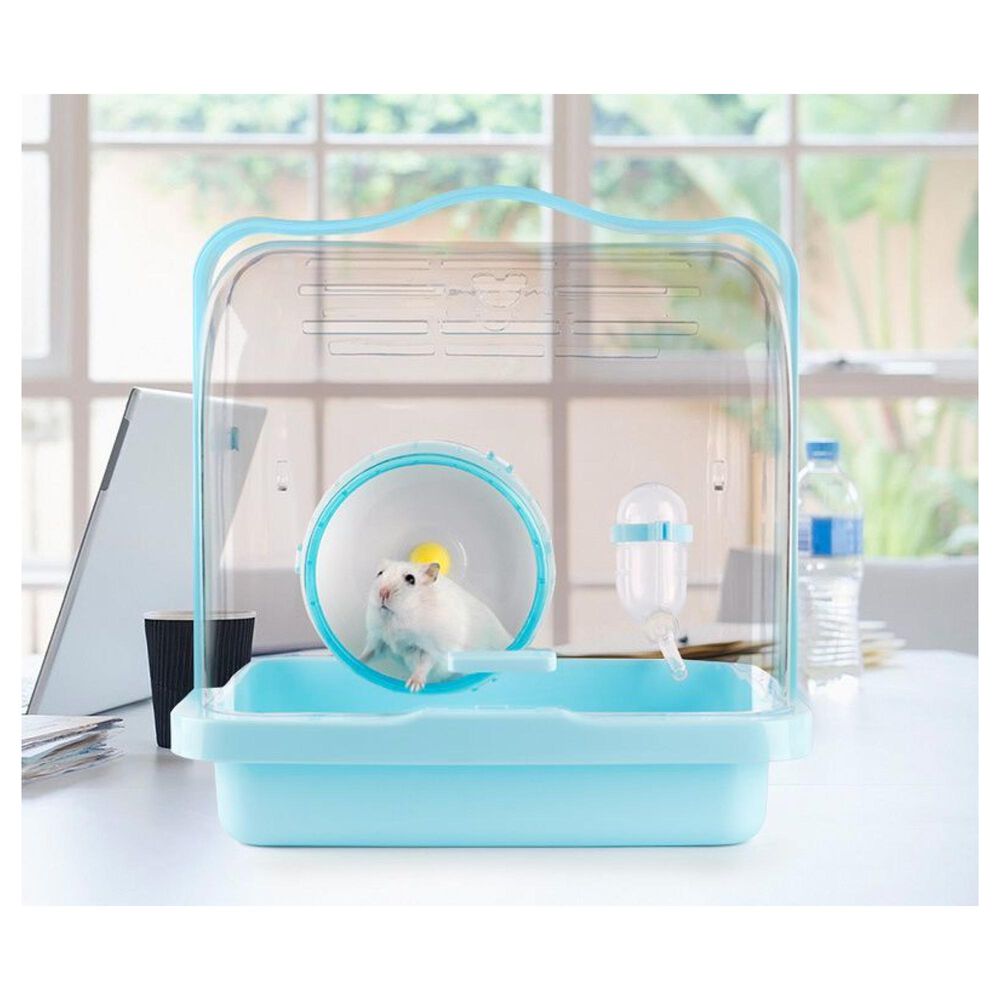 Jaula Transportadora Para Hamsters Ornamental Celeste image number 1.0