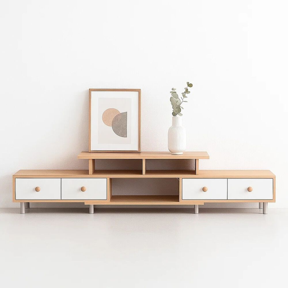 Rack Tv Extendible Cuatro Cajones image number 1.0