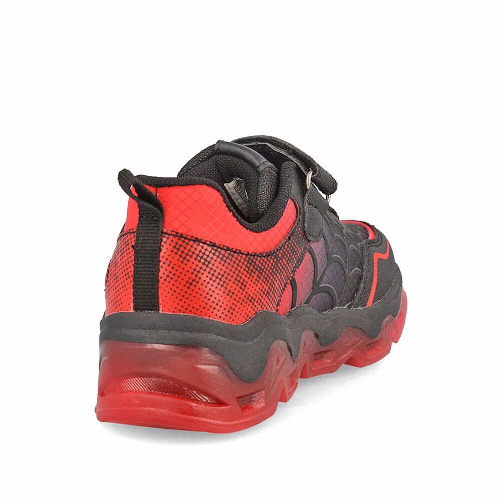 Zapatilla Ni&ntilde;o Bubblegummers Luces Spiderman Marvel Negro image number 3.0