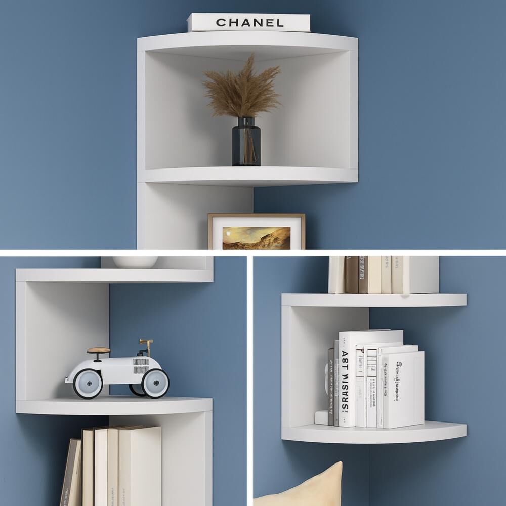 Repisa Esquinero Decorativa Minimalista 5niveles Pared Baño image number 3.0