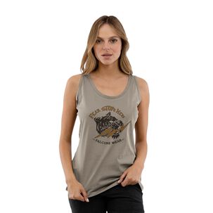 Polera Orgánica Sin Mangas Tiger Mujer Falcone