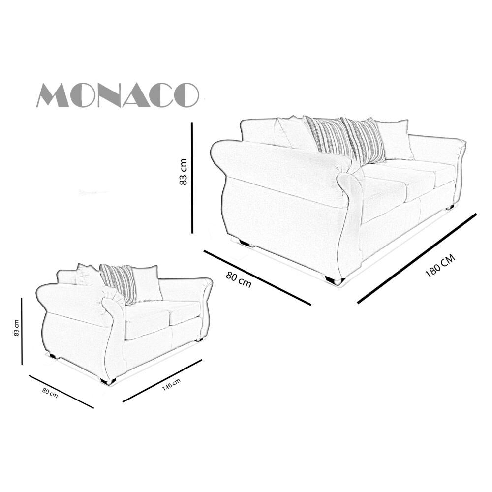 Juego De Living Elegant Detail Monaco / 5 Cuerpos image number 1.0