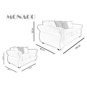 Juego De Living Elegant Detail Monaco / 5 Cuerpos