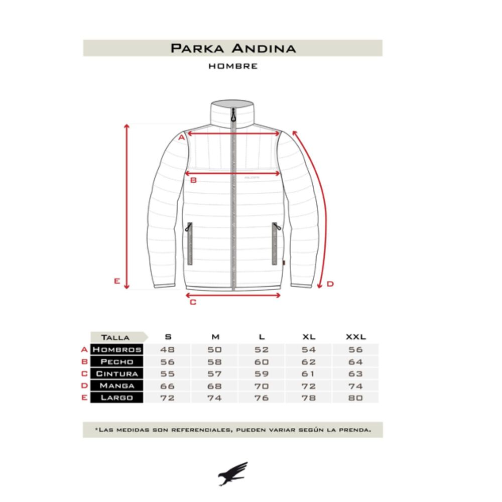 Parka Andina Burdeo Hombre Falcone image number 5.0