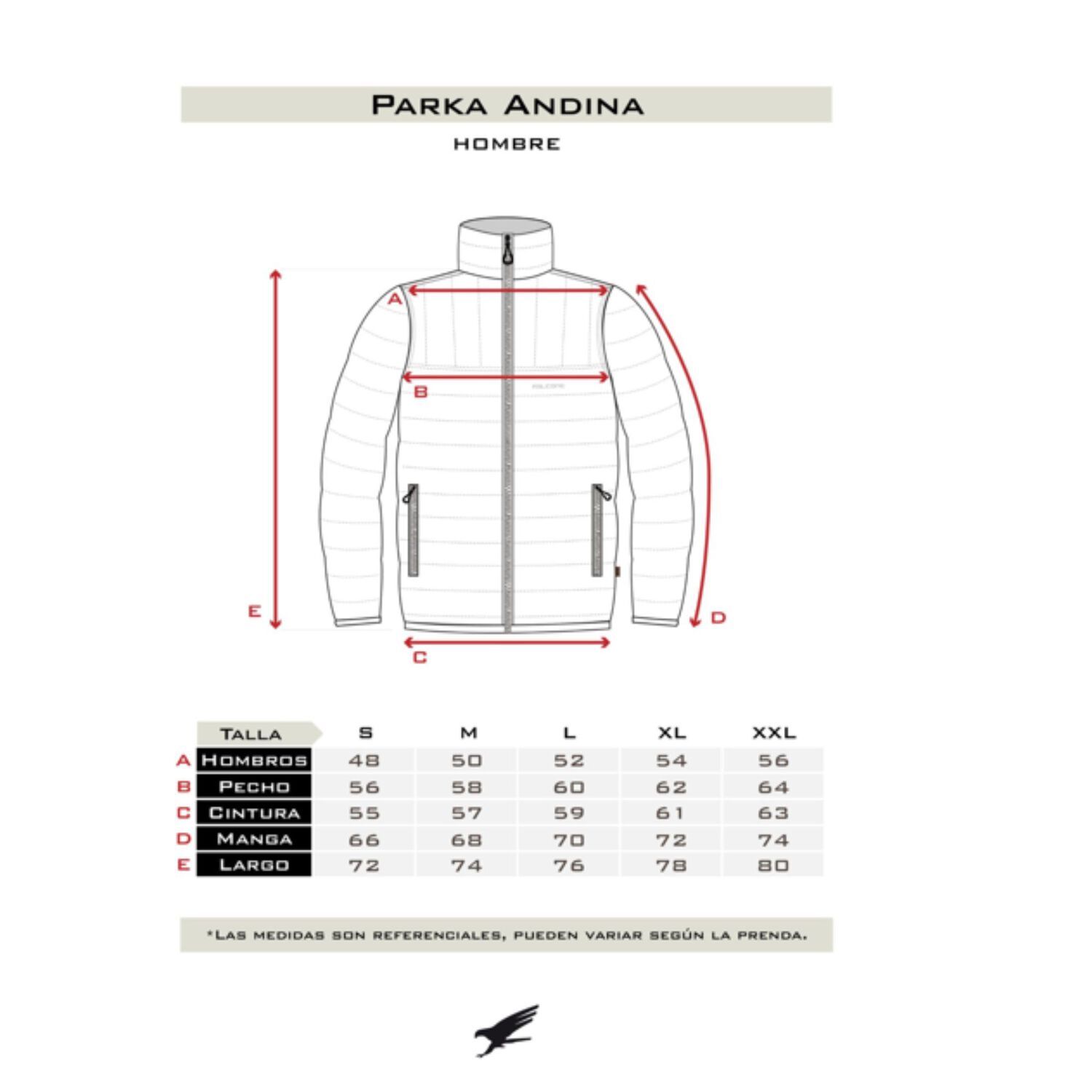 Parka Andina Burdeo Hombre Falcone image number 5.0
