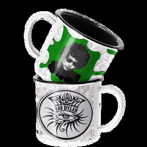 Taza Enlozada Lechera Bob Dylan Rock Musica