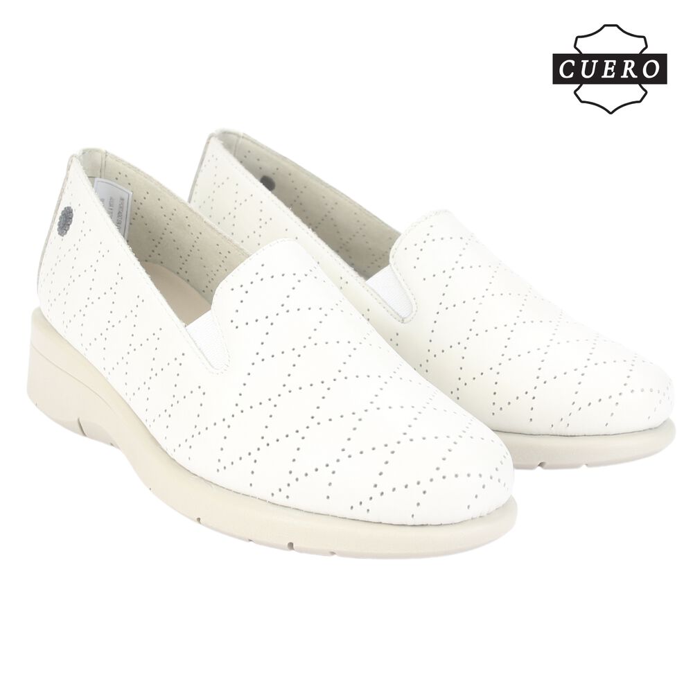 Mocasin De Cuero Chalada Mujer Cala-2 Beige Casual image number 5.0