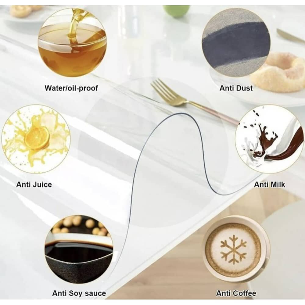 Mantel Transparente Premium 1mm Grueso Protector 90x183cm image number 2.0