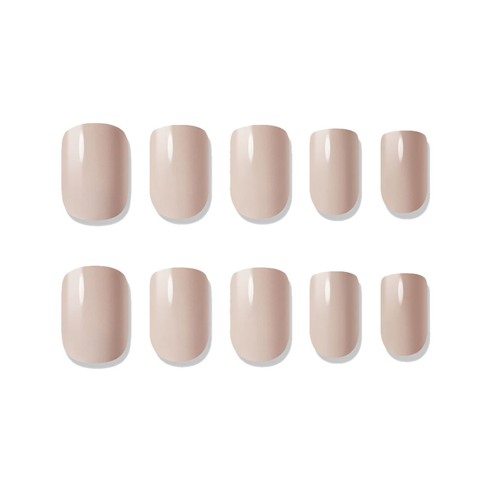 Muzmak - Uñas Press On Cream Beige Regular Square 36 U. image number 1.0