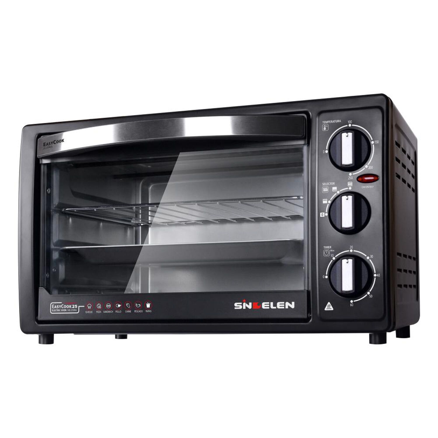 Horno El&eacute;ctrico Sindelen HE-255NG / 25 Litros / 1200 Watts image number 1.0