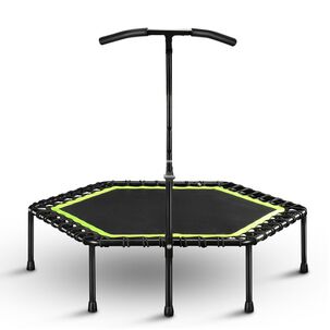 Trampolin Fitness Hexagonal Con Mango Soporte 115cm