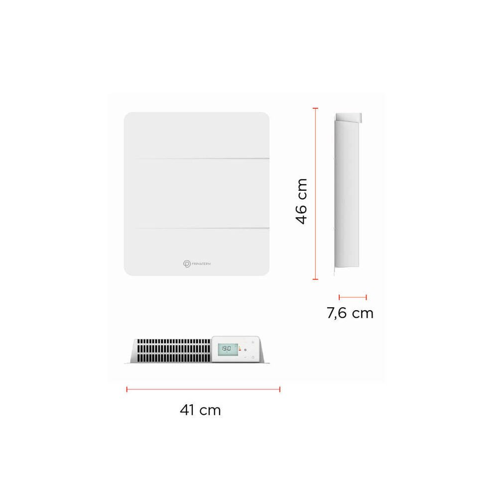 Estufa Radiador Calefactor &Oacute;nix Cer&aacute;mico Wifi Blanco 500w Primaterm image number 3.0