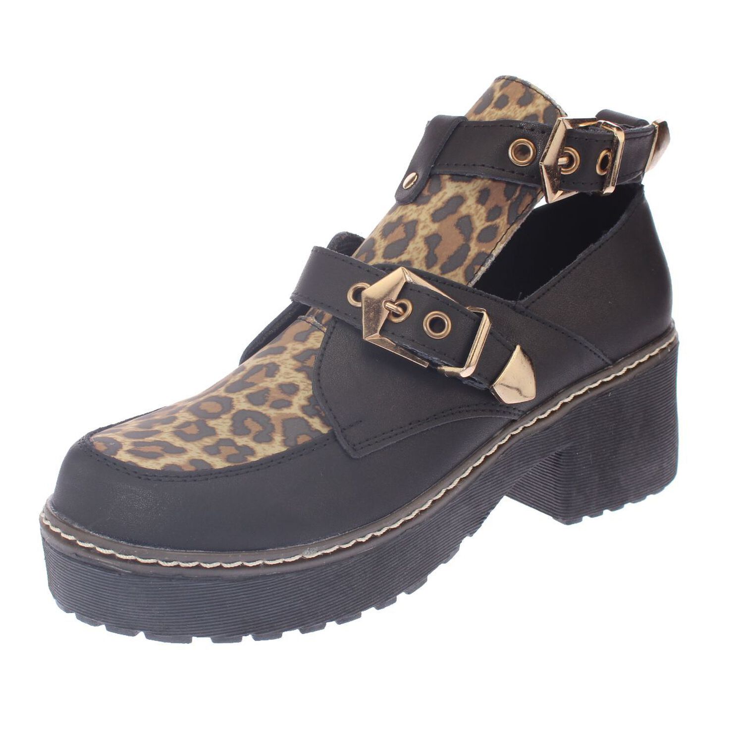 Bot&iacute;n Leopardo Negro V&iacute;a Franca Art. 5lxd650black image number 0.0
