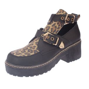 Botín Leopardo Negro Vía Franca Art. 5lxd650black