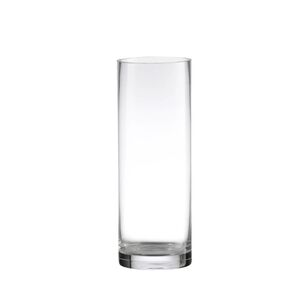 Florero Cil&iacute;ndrico Tubo De 25cm Vidrio Transparente Decoracion