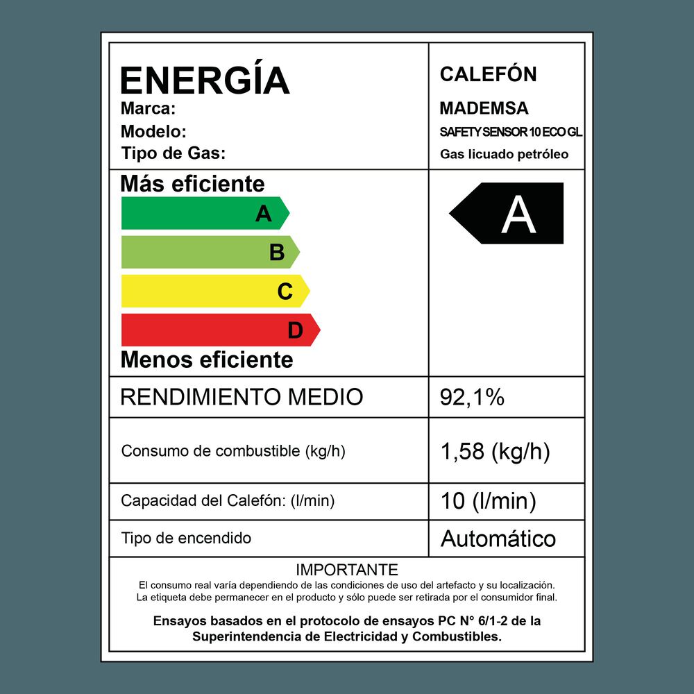 Calef&oacute;n Mademsa Safety Sensor 10 Eco Gl image number 13.0