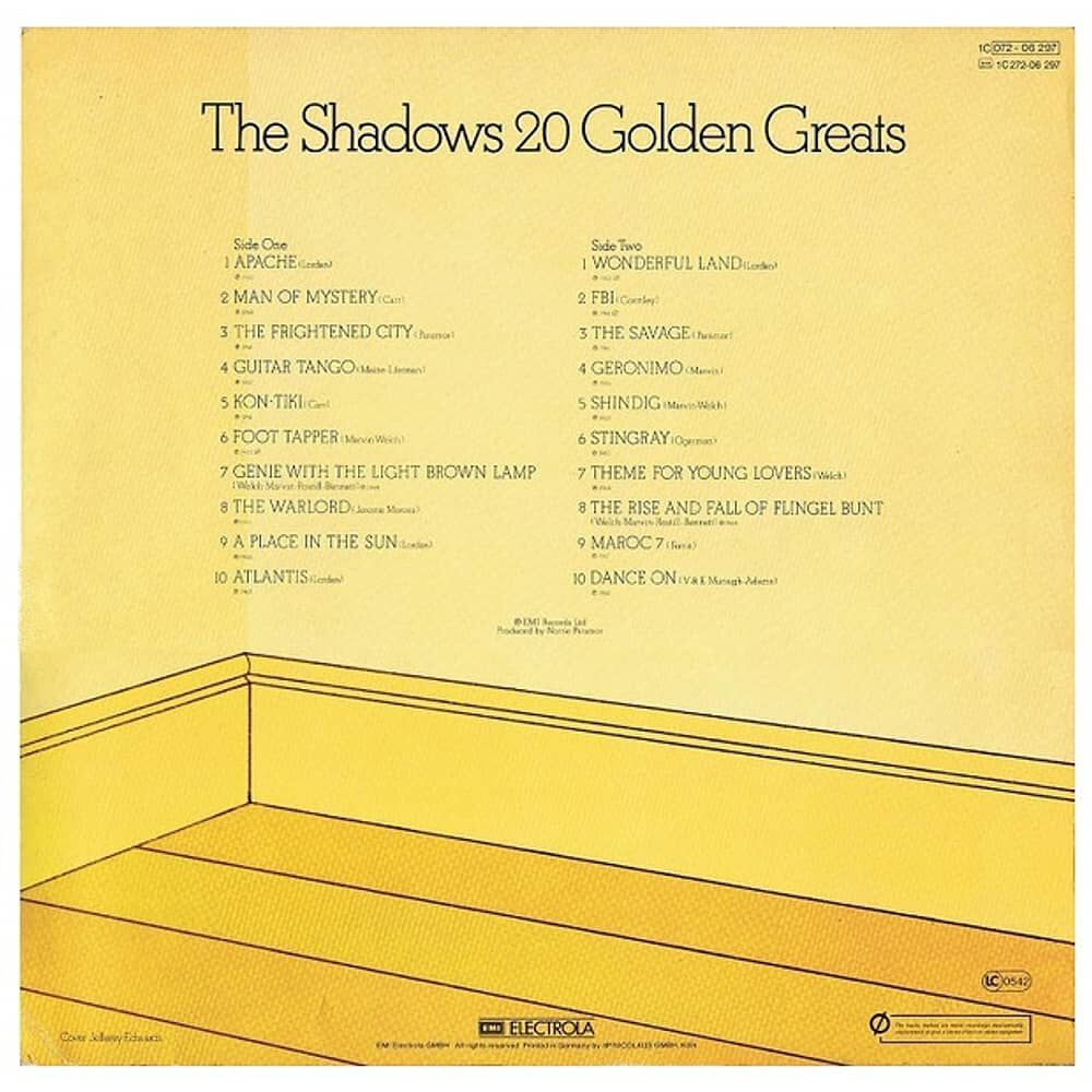 Shadows - 20 Golden Greats | Vinilo Usado image number 1.0