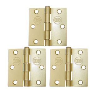 Pack 3 Bisagras Acero Odis 3&rdquo;&times;3&rdquo;&times;2,0mm - Bronce