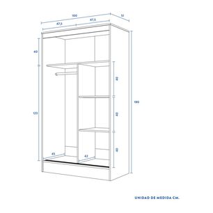 Cl&oacute;set Cic Caburgua / 2 Puertas