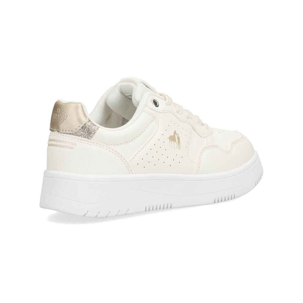 Zapatilla Infantil Niña The King's Polo Club Beige image number 3.0