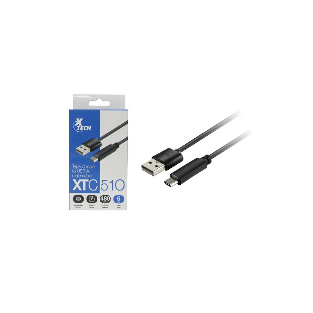 Cable Usb Tipo C A Tipo A 2.0 Marca Xtech 1,8 Metros image number 0.0