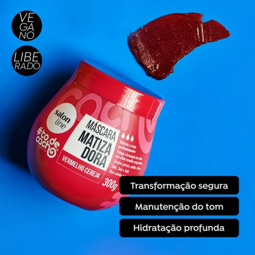Mascara Matizadora To De Cacho Rojo Cereza 300gr Salon Line image number 2.0