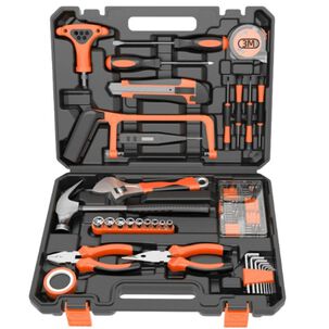 Set 135 Piezas Herramientas Manuales + Malet&iacute;n Port&aacute;til