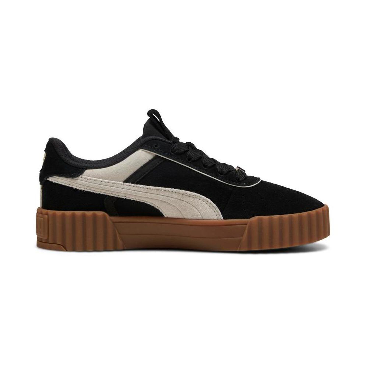 Zapatilla Urbana Mujer Puma Carina 3.0 Luxe Sd Black-warm White- Gold image number 2.0