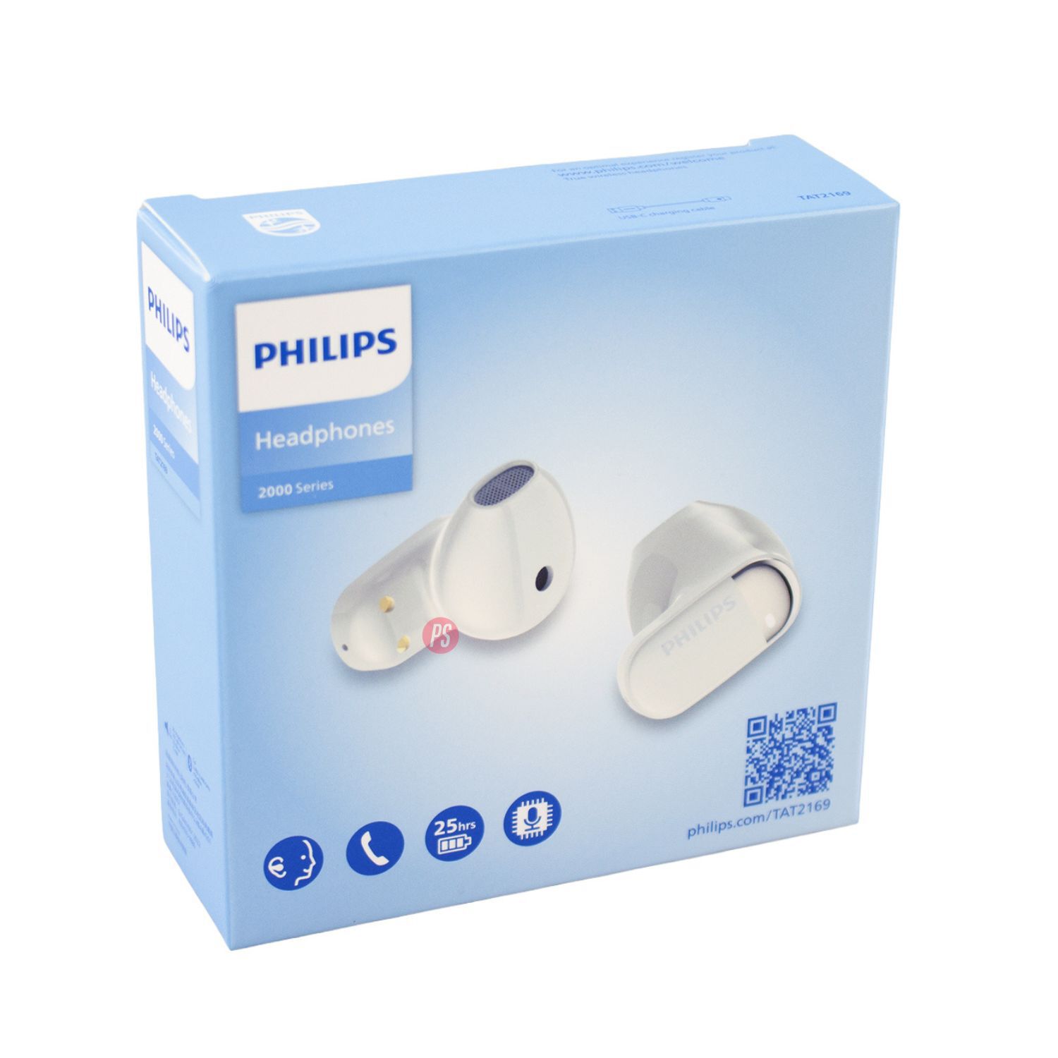 Aud&iacute;fonos Philips Serie 2000 Bluetooth Micr&oacute;fono Blanco - Ps image number 3.0
