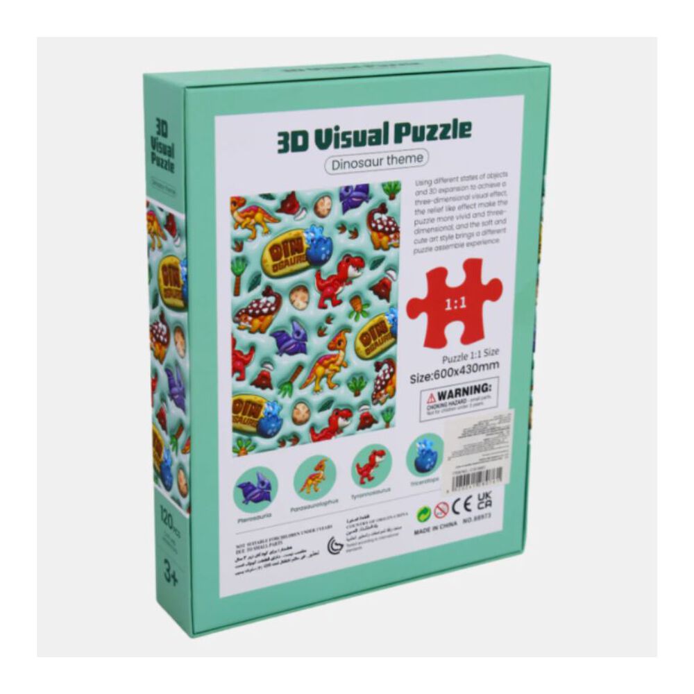 Puzzle 3d Dinosaurios Infantil 120 Piezas image number 2.0