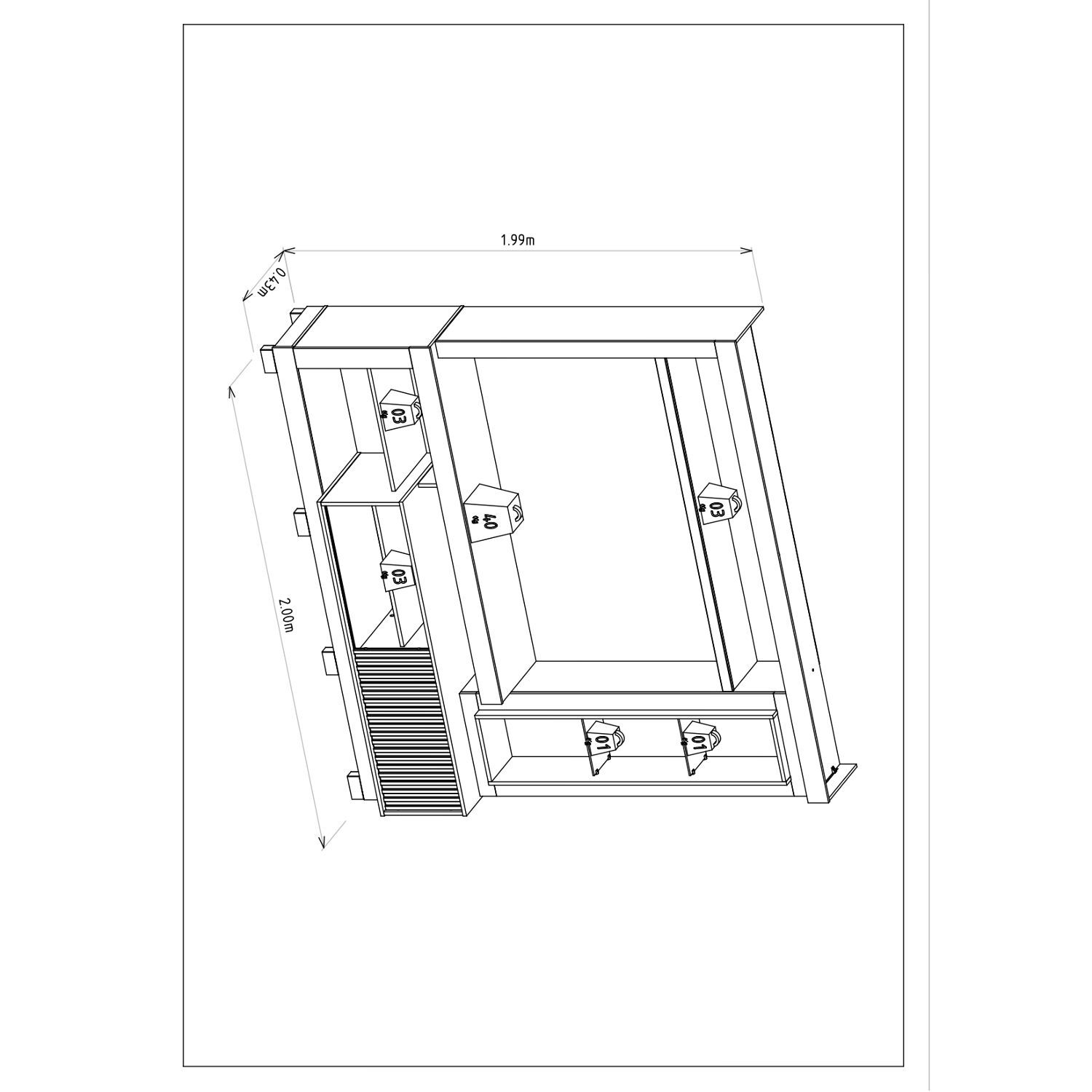 Home Tv Di Poretti Design New Bahia / 1 Puerta image number 4.0