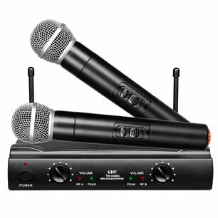 Kit De Micr&oacute;fonos Inal&aacute;mbricos Uhf Profesionales Wu-828 Hd