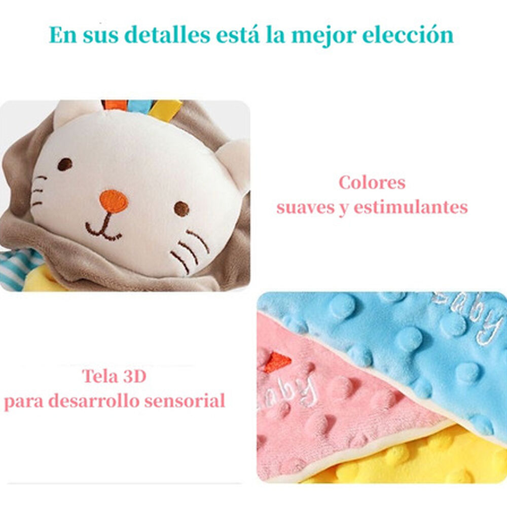 Peluche De Apego Sensorial Algodón Elefante Lubabycas image number 13.0