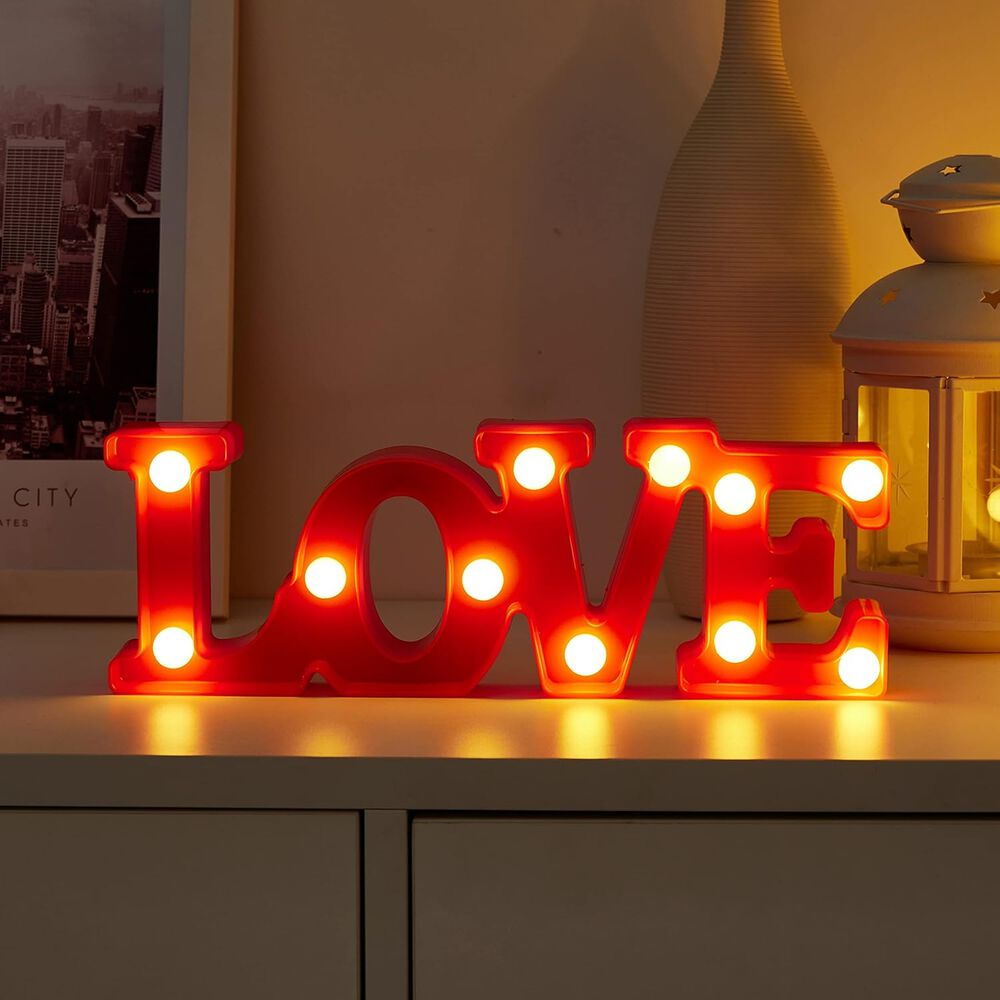 Lampara Led Love A Pilas Candy Bar Fiesta Ni&ntilde;os image number 3.0