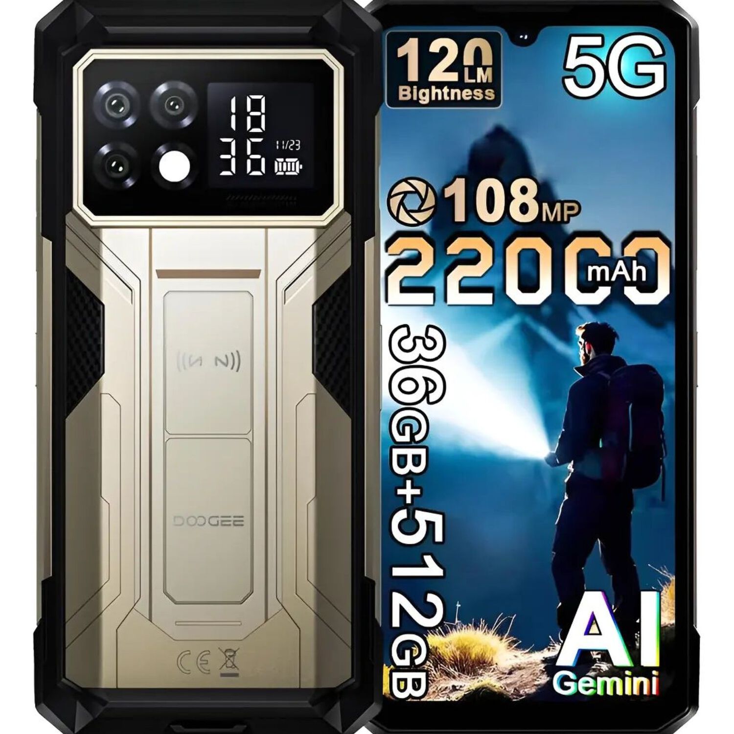 Doogee S200 Max 5g Rugerizado 22000mah 36gb Ram 512gb image number 0.0