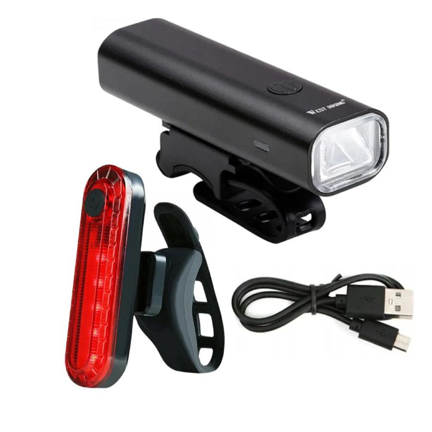 Luces Recargables Para Bicicleta Delantera Y Trasera Premium image number 0.0