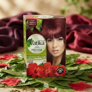 Vatika Henna Tintura Coloraci&oacute;n Borgo&ntilde;a 6 Sachets