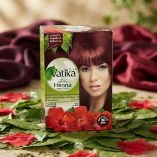 Vatika Henna Tintura Coloraci&oacute;n Borgo&ntilde;a 6 Sachets