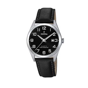 Reloj F20446/3 Festina Negro Hombre Acero Cl&aacute;sico