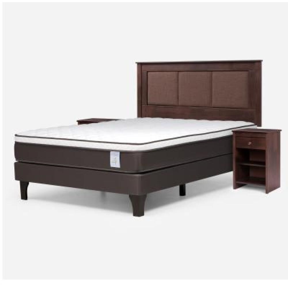 Cama Europea Rosen New Style 4 Plus / 2 Plazas / Base Normal + Set De Maderas Rachel image number 9.0
